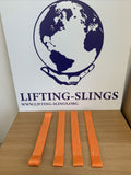 4x Orange Recovery Alloy Car Soft Link Straps fast shipping - Lifting Slings