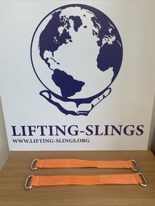 20" Orange Wheel Bridging Straps Recovery Ratchets fast shipping - Lifting Slings
