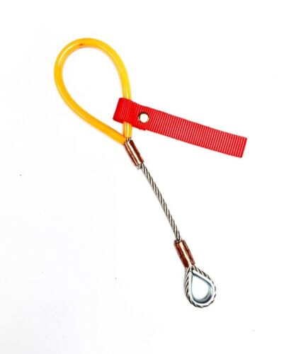 Set Of 4 Heavy Duty Wire Tow Eye Straps / Loops - MSA Approved For Motorsport & Rally