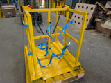 Fork Lift & Crane Mounted Gas Bottle Carrier 400KG Max Capacity With 2 Lashing Heights