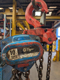 Chain Block And Tackle Manual Hoist 10000kg (12t) 10m Height Of Lift *Ex Hire* 7m Hand Chain 14081485