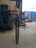Grade 10 Lifting Chain Sling 8mm 4 Leg 3m Self Locking Hook With Grabs *Ex Hire*