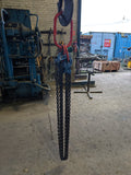 Grade 10 Lifting Chain Sling 8mm 4 Leg 3m Self Locking Hook With Grabs *Ex Hire*