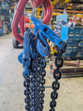 Grade 10 Lifting Chain Sling 8mm 4 Leg 3m Self Locking Hook With Grabs *Ex Hire*