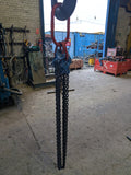 Grade 10 Lifting Chain Sling 8mm 4 Leg 3m Self Locking Hook With Grabs *Ex Hire*