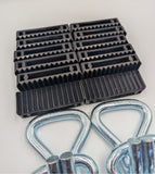 4x 5t Purple With Reflective Lines Over Tyre Car Trailer Transporter Tie Down Heavy Duty Ratchet Straps