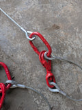 Wire Rope Brother Winch Recovery Trailer Strap - Even Pull System 3 Master Links