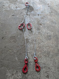 Wire Rope Brother Winch Recovery Trailer Strap - Even Pull System 3 Master Links