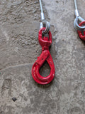 Wire Rope Brother Winch Recovery Trailer Strap - Even Pull System 3 Master Links