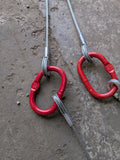 Wire Rope Brother Winch Recovery Trailer Strap - Even Pull System 3 Master Links