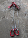 Wire Rope Brother Winch Recovery Trailer Strap - Even Pull System 3 Master Links