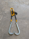 J Hook Brother Chain V-Assembly Winch Tow Recovery Assistance Off Road 1 Metre