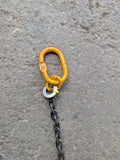 Grade 80 Lifting Snatch Chain Sling 7mm Single Leg 1m Sling Hook *Ex Hire*