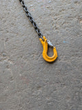 Grade 80 Lifting Snatch Chain Sling 7mm Single Leg 1m Sling Hook *Ex Hire*