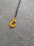 Grade 80 Lifting Snatch Chain Sling 7mm Single Leg 1m Sling Hook *Ex Hire*