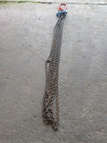 Grade 10 Lifting Chain Sling 8mm 4 Leg 5m Self Locking Hook With Grabs *Ex Hire*
