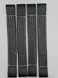 4 x Black Recovery Alloy Car Link Straps
