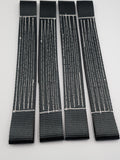 4 x Black Recovery Alloy Car Link Straps