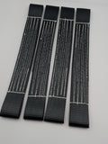 4 x Black Recovery Alloy Car Link Straps