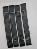 4 x Black Recovery Alloy Car Link Straps