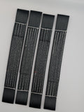 4 x Black Recovery Alloy Car Link Straps