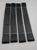 4 x Black Recovery Alloy Car Link Straps