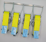 5t Hi Vis Recovery Replacement Ratchet Handle With Small Webbing Length 20cm x4
