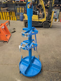 crane mounted gas bottle carrier - suitable for tall slim bottles only ex hire.
