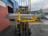 forklift mounted pipe & tube attachment 1t 1000kg.