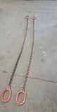 grade 80 collar chain 13mm 3.5m with kuplex each end ex hire.