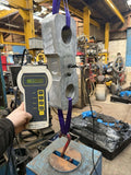 JCM load monitoring load cell 150te lifting using a digital load cell to measure weight.