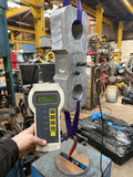 JCM load monitoring load cell 150te lifting with a digital weight measuring device.