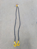 Grade 80 Lifting Chain Sling 8mm 2 Leg 2m Sling Hooks *Ex Hire*