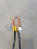 Grade 80 Lifting Chain Sling 8mm 2 Leg 2m Sling Hooks *Ex Hire*