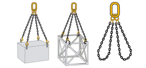 Three Leg Chain Slings Grade 80 - EN 818-4 fast shipping - Lifting Slings
