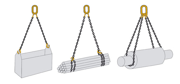 Two Leg Lifting Chain Slings Grade 80 - EN 818-4 fast shipping - Lifting Slings