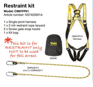 Yale CMHYP01 Height Safety Restraint Kit fast shipping - Lifting Slings