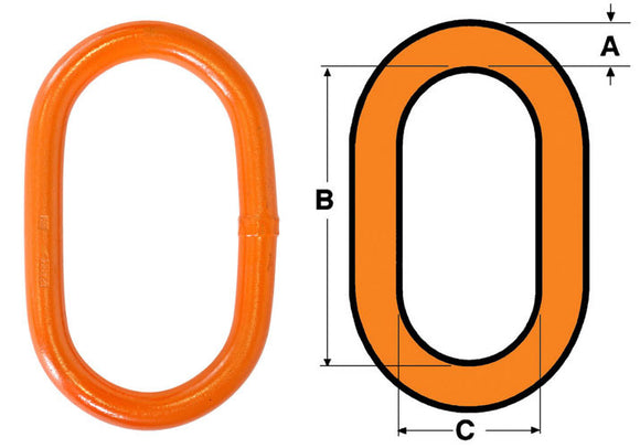 Yoke DNV Certified Lifting Master Links 4100KG to 250,000KG EN12079 & EN 1677-4 fast shipping - Lifting Slings