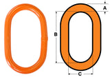 Yoke DNV Certified Lifting Master Links 4100KG to 250,000KG EN12079 & EN 1677-4 fast shipping - Lifting Slings