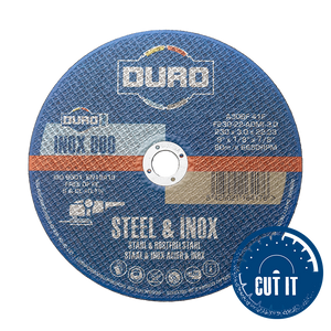 Duro Metal Cutting Discs - 25 Pack- 115mm (4½”) - 1.0mm - Flat Cut - Steel & Inox fast shipping - Lifting Slings
