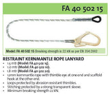 Kratos Fall Restraint & Work Positioning Lanyards fast shipping - Lifting Slings