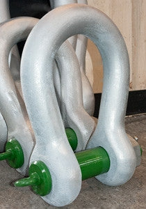 Shackles - Green Pin Standard Alloy Bow Shackles Screw Pin fast shipping - Lifting Slings