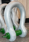 Shackles - Green Pin Standard Alloy Bow Shackles Screw Pin fast shipping - Lifting Slings