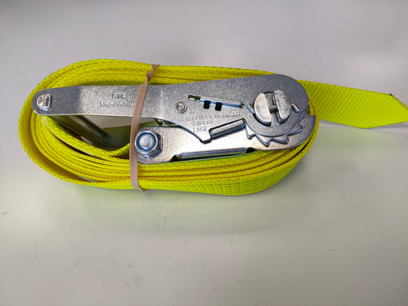 1x Hi Vis Endless Ratchet Strap 50mm Webbing 5t 4 Metre Lashing Strap fast shipping - Lifting Slings