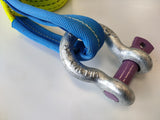 5t_(5000kg)_hi_visibility_yellow_4x4_recovery_towing_strap_with_bow_shackles