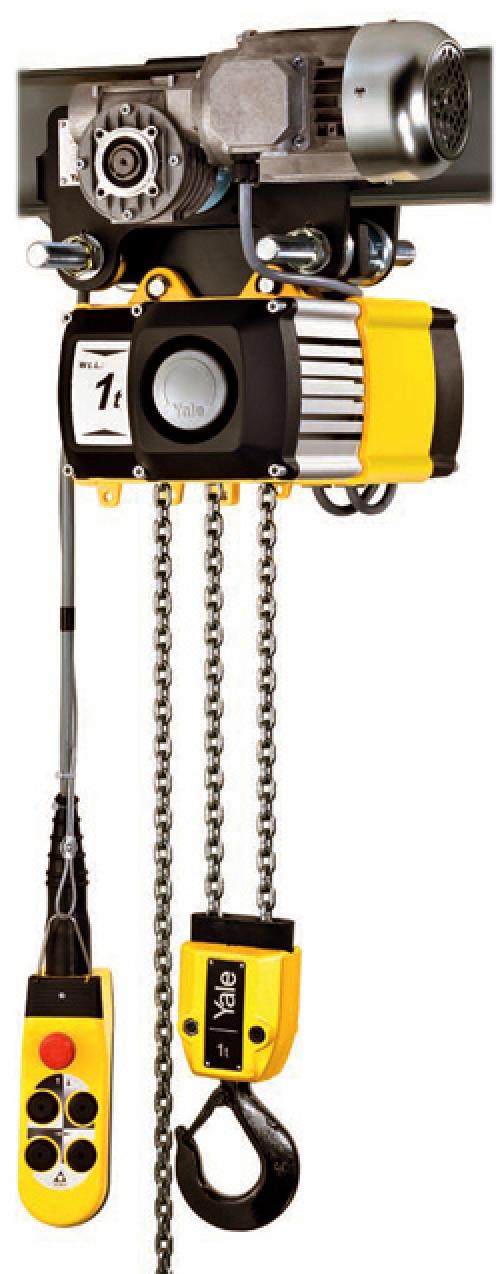 Yale CPV/F Electric Hoists (Manual Suspension) C/W PUSH TROLLEY [400v 3Ph 50hz] fast shipping - Lifting Slings