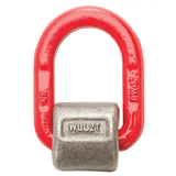 protier weld on pivoting d link lashing point with spring red grade 80.