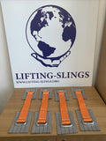 4x Orange Recovery Alloy Wheel Securing Link Straps Trailer Tie Down fast shipping - Lifting Slings