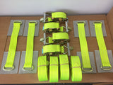 4 x Car Trailer Transporter Hi Vis Recovery Straps-Truck-Heavy Duty-Alloy Wheel fast shipping - Lifting Slings
