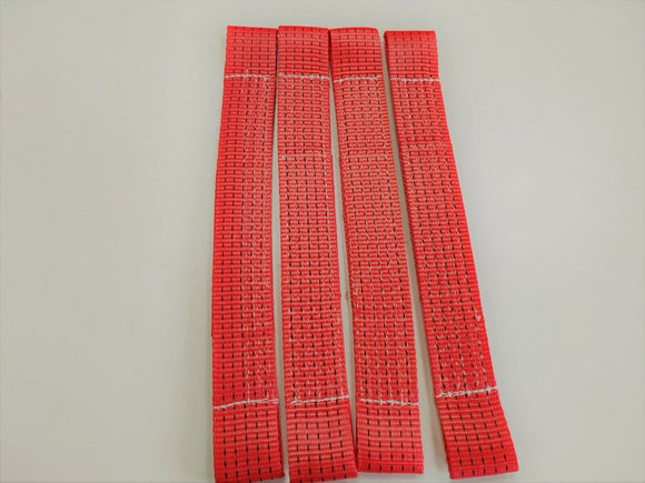 4_x_red_recovery_alloy_car_link_straps_image_1